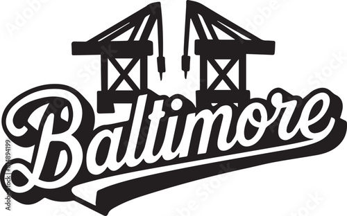 Baltimore Ship Silhouette Vector