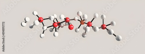 Molecular Structure of Caffeine a Stimulant Found in Coffee and Tea photo