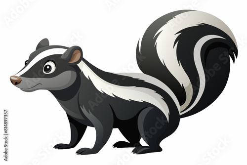 skunk cartoon vector illustration