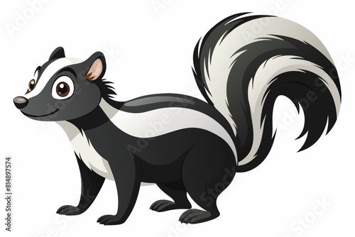 skunk cartoon vector illustration