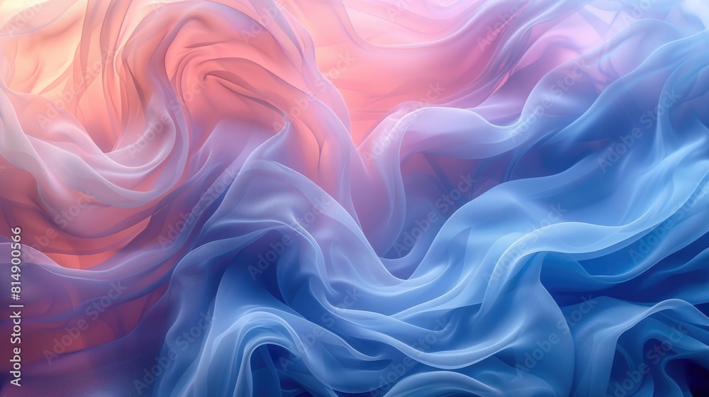 Abstract Painting With Blue and Pink Colors Abstract Painting With Blue and Pink Colors