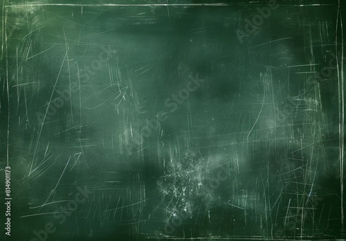 Old green/balck chalkboard background texture with space for text or design, closeup. Blackboard background. Chalk board background. Green blackboard background. Vector illustration. 