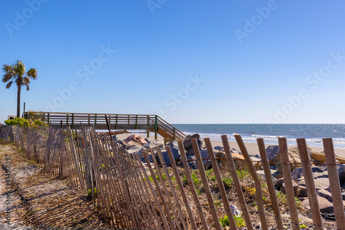 Views along the Alantic Coastline in Charleston County, South Carolina, USA.