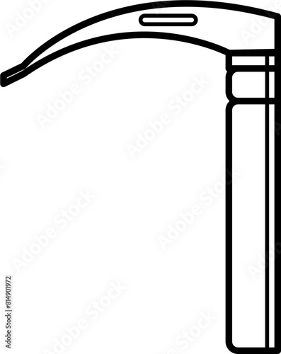 Laryngoscope outline vector icon
