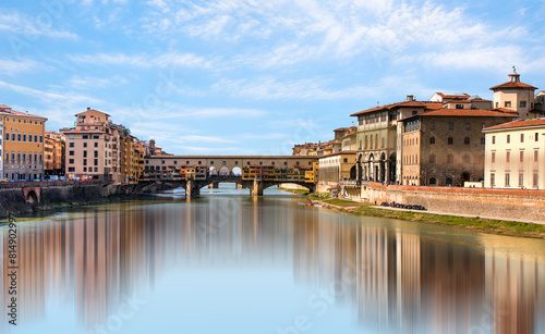 Ponte Vecchio over Arno river in Florence  Italy