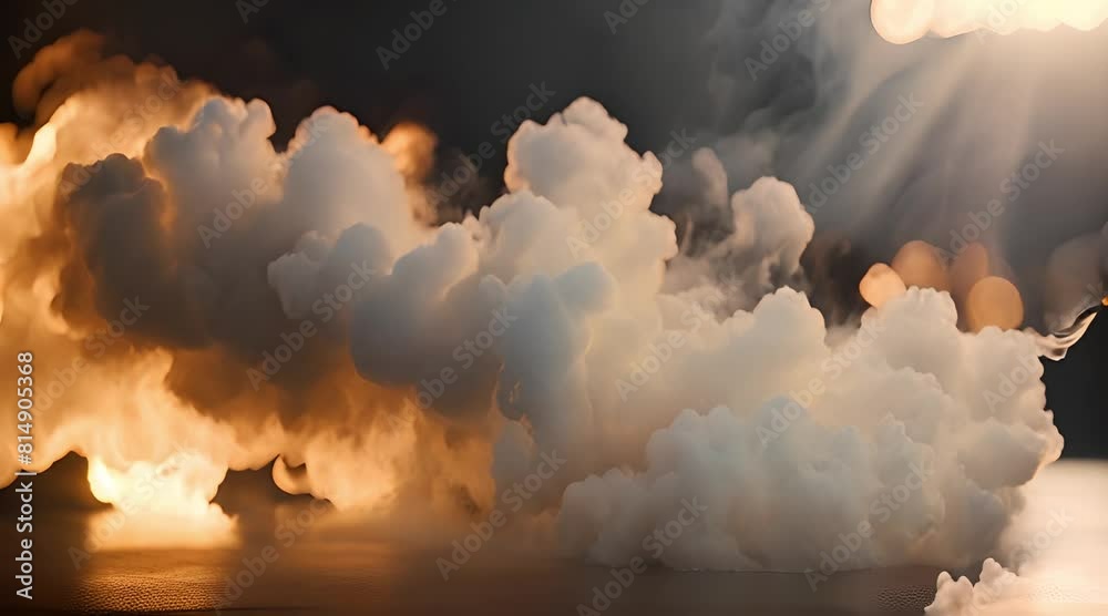 sunset over the clouds