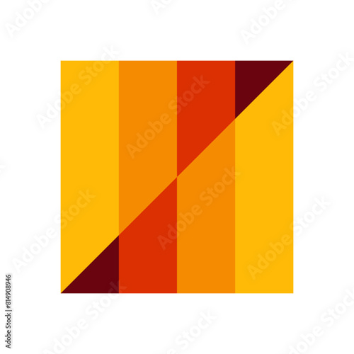 geometric graphics and warm patterns