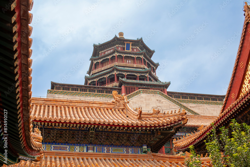 Naklejka premium Summer Palace, an imperial garden in the Qing dynasty, Beijing, China