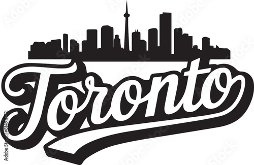 Toronto Canada Skyline Silhouette