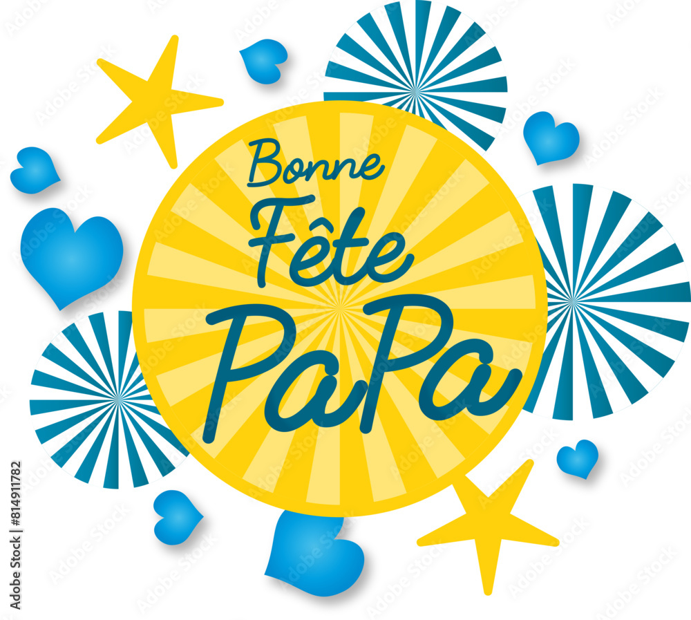 Bonne F te Papa Message C ur Pour La F te Des P res Stock Vector bonne-f-te-papa-message-c-ur-pour-la-f-te-des-p-res-stock-vector