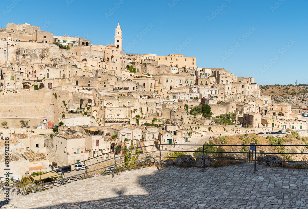 Matera, ancient town (Sassi di Matera), Basilicata, Southern Italy. Unesco World Heritage Site.