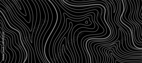 Wavy Contour background. Topographic contour background. contour lines background. Topographic map background. Abstract wavy background.