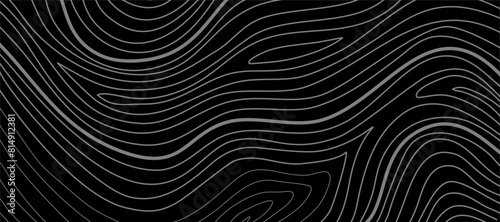 Wallpaper Mural Wavy Contour background. Topographic contour background. contour lines background. Topographic map background. Abstract wavy background. Torontodigital.ca
