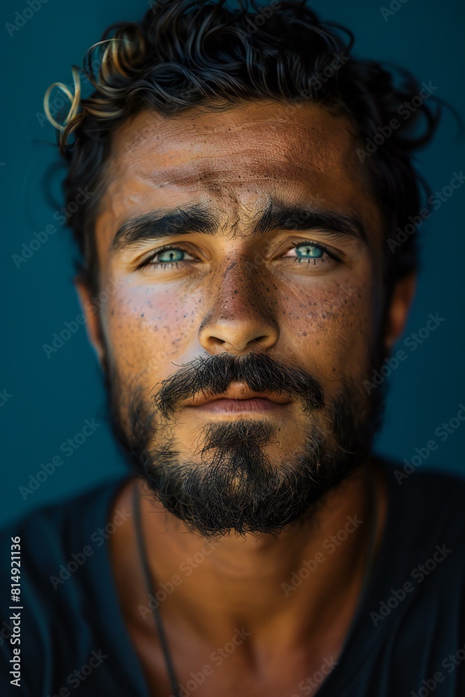 Creative man portrait , high quality, high resolution