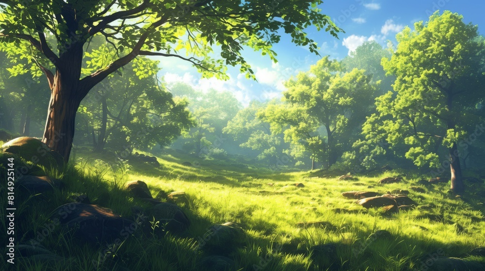 Serene illustrations of whimsical worlds Serene illustrations of whimsical worlds
