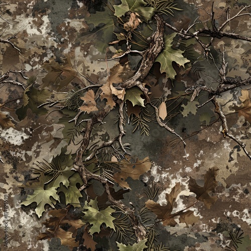 Camouflage Seamless Pattern Background