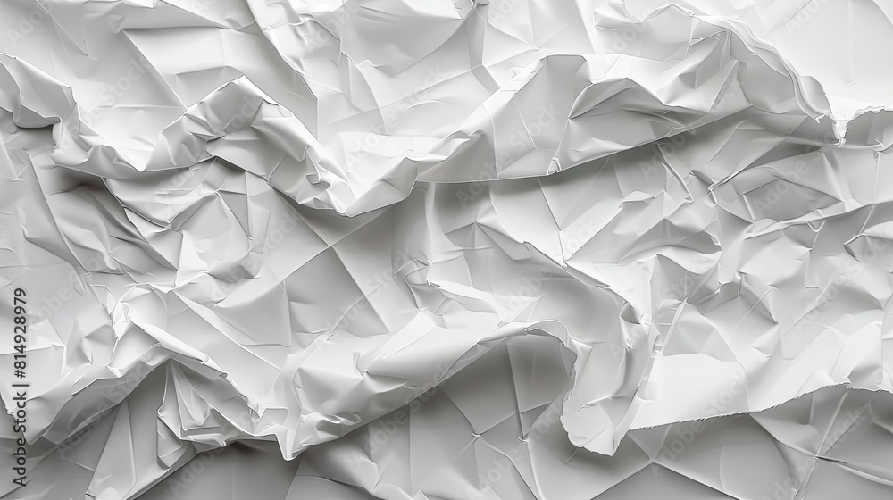 White creased paper texture background. White creased paper texture background.