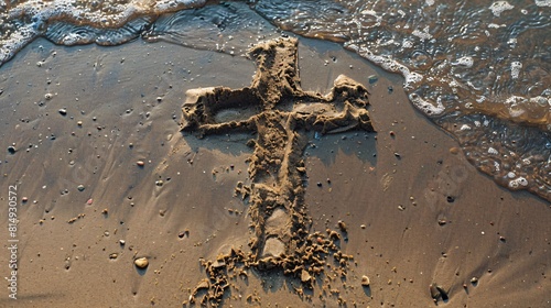 The Cross Drawn On The Sand