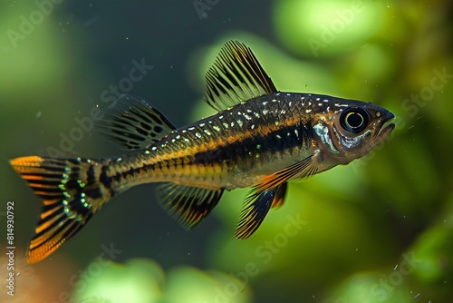 Illustration of baby swordtail fish drawing , high quality, high resolution