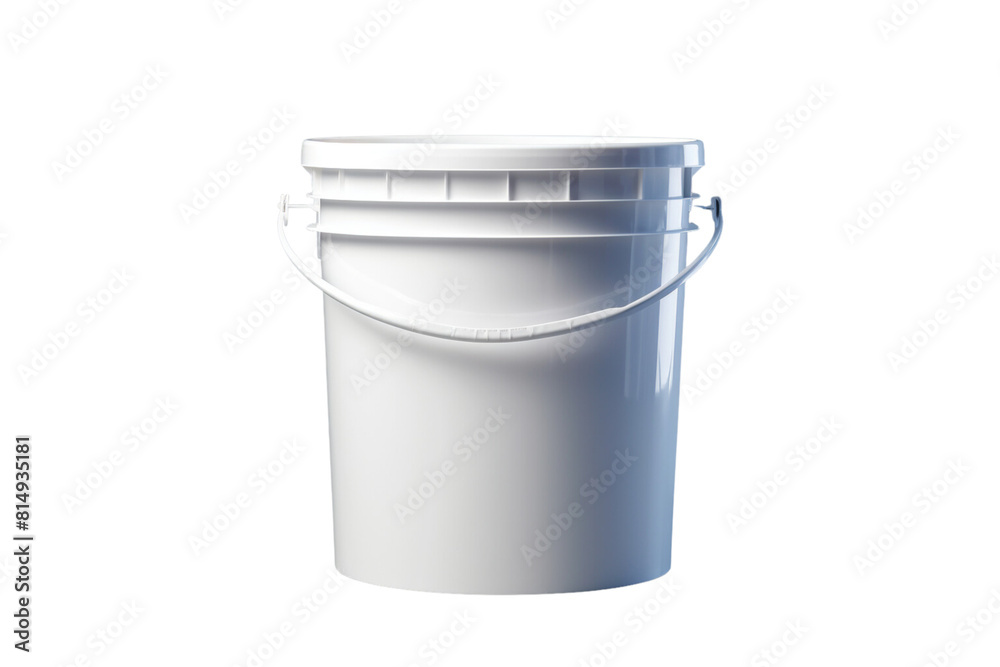 White matte paint paint bucket mockup White matte paint paint bucket mockup