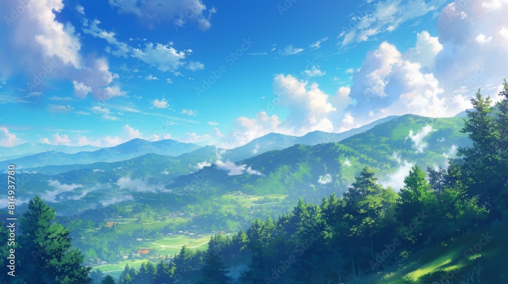 Obraz premium Vivid illustrations of fantastical worlds