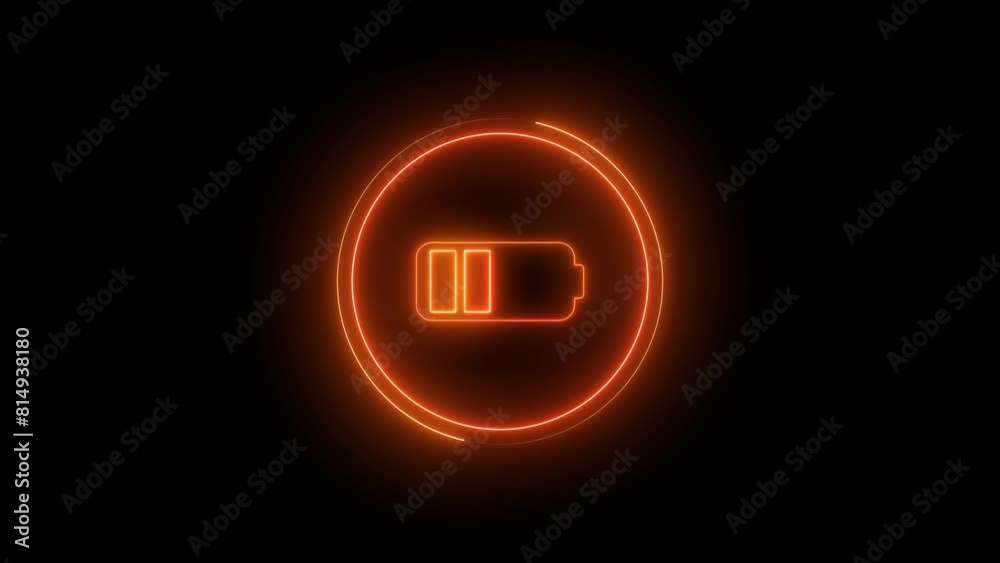 Battery charge neon sign Abstract battery with charging symbol in futuristic glowing polygonal style Neon battery icon animated . Battery charge neon sign Abstract battery with charging symbol in futuristic glowing polygonal style Neon battery icon animated .