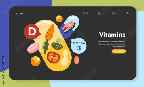 Dietary Trends. Flat Vector Illustration