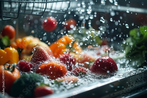 Fototapeta Naklejka Na Ścianę i Meble -  Fresh ripe vegetables and fruits from the organic