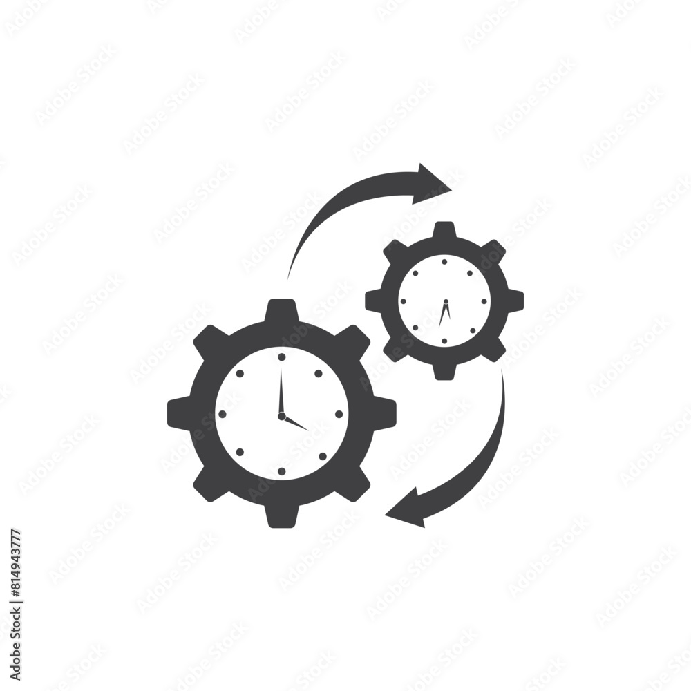Clock and time icon Clock and time icon