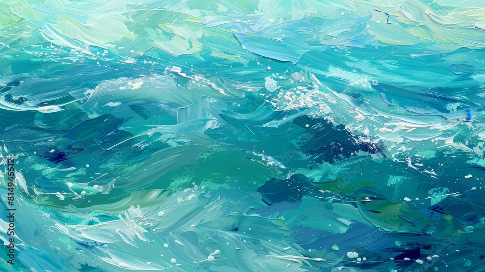 Tranquil ocean scene with azure blue layers backdrop Tranquil ocean scene with azure blue layers backdrop