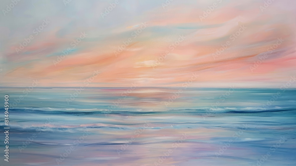 Horizon tinged with soft pastel hues backdrop Horizon tinged with soft pastel hues backdrop
