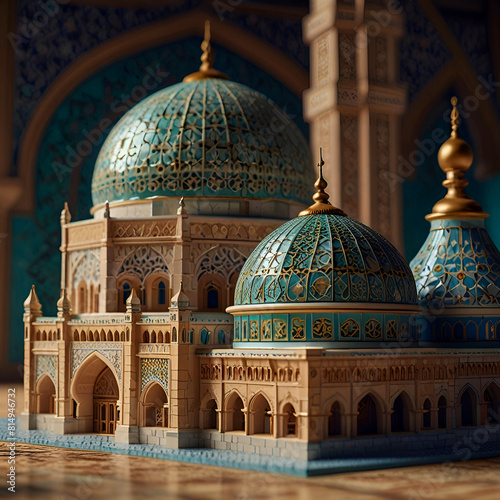 beautiful mosque background design