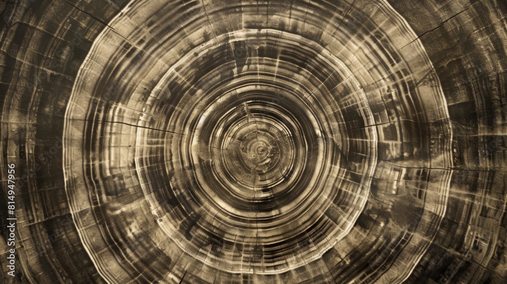 Sepia charcoal rings: time's passage backdrop Sepia charcoal rings: time's passage backdrop