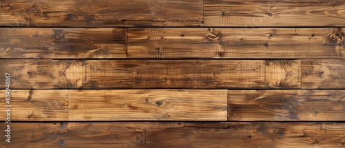 Seamless top view of polished bamboo planks, reflecting an eco-chic and trendy design style,