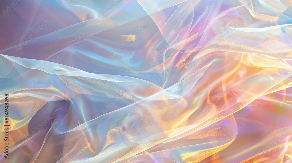 Obraz premium Translucent veils in dynamic layers of opal and pearl backdrop