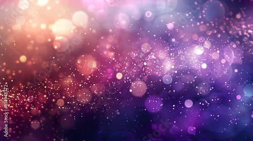 Purple Festive abstract Background with bokeh lights 