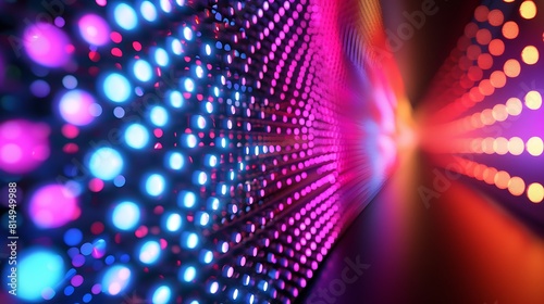 Techno Dots on Forming Surface Abstract Digitally Generated Background   photo
