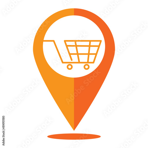 shooping location tags Icon Vector photo