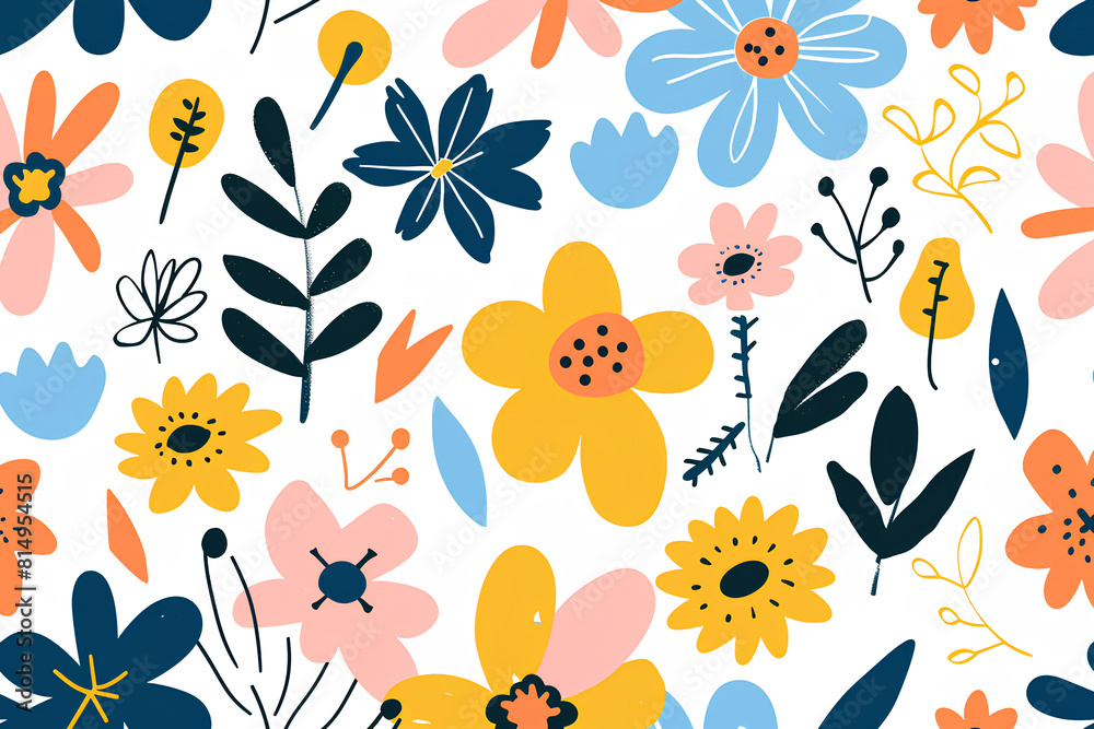 seamless pattern with flowers seamless pattern with flowers