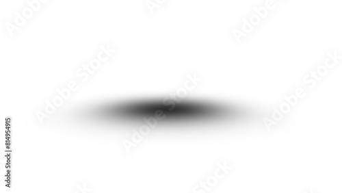 Shadow strips, realistic round overlay effect isolated on transparent background. Gradient shadow with soft edges. Black paper shades, dividers graphic design elements, 3d PNG illustration shadow 