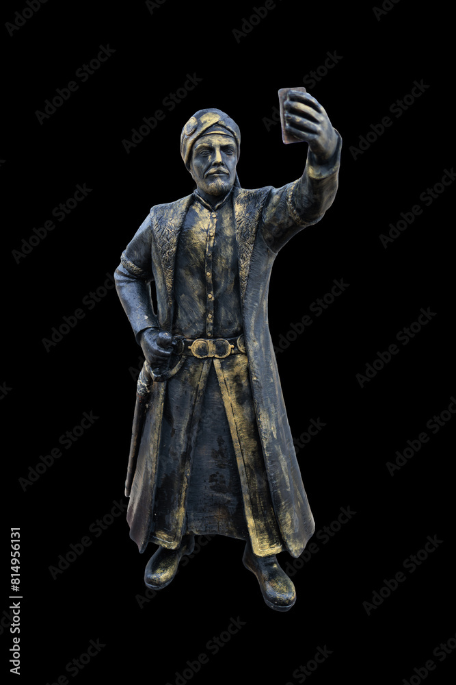 On the streets in Amasya, Turkey in public places.
Bronze sculptures and statues, decoration of urban architecture.