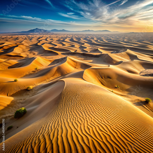 Beautiful natural desert sand landscape 