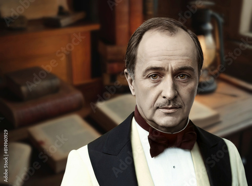 Auguste Comte was a French philosopher, considered the founder of Positivism photo