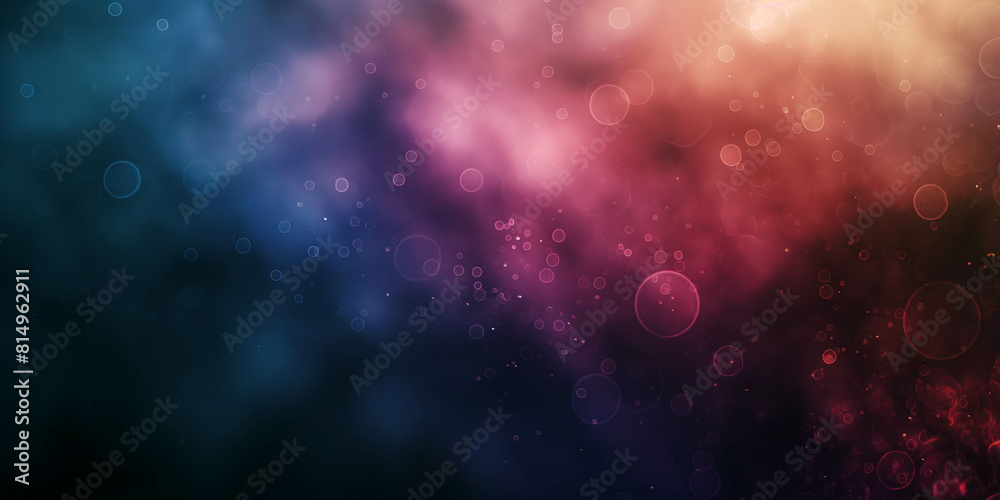 Obraz premium Shimmering background with blue and dark pink flowers, background gradient, light shades, blur
