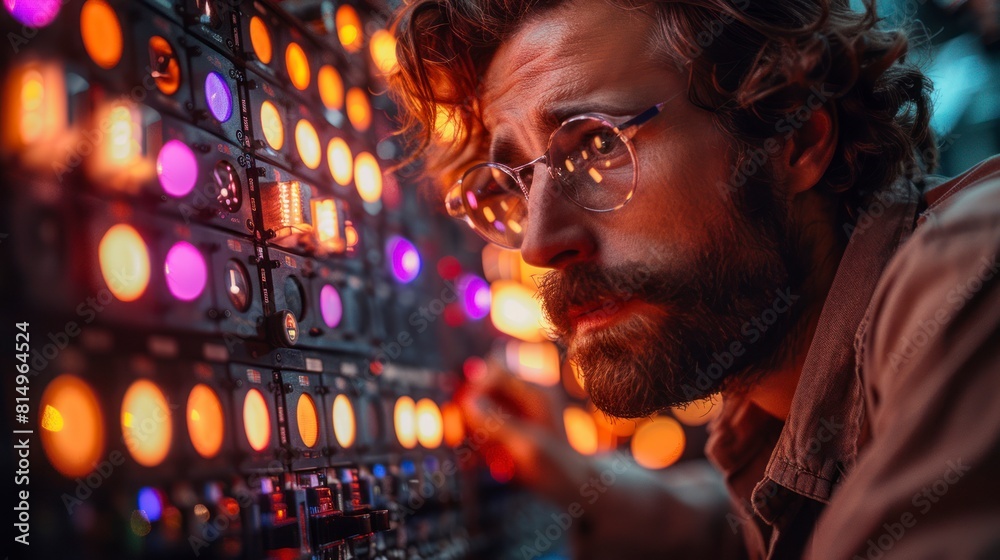 physicist conducting experiments to study the behavior of neutrinos