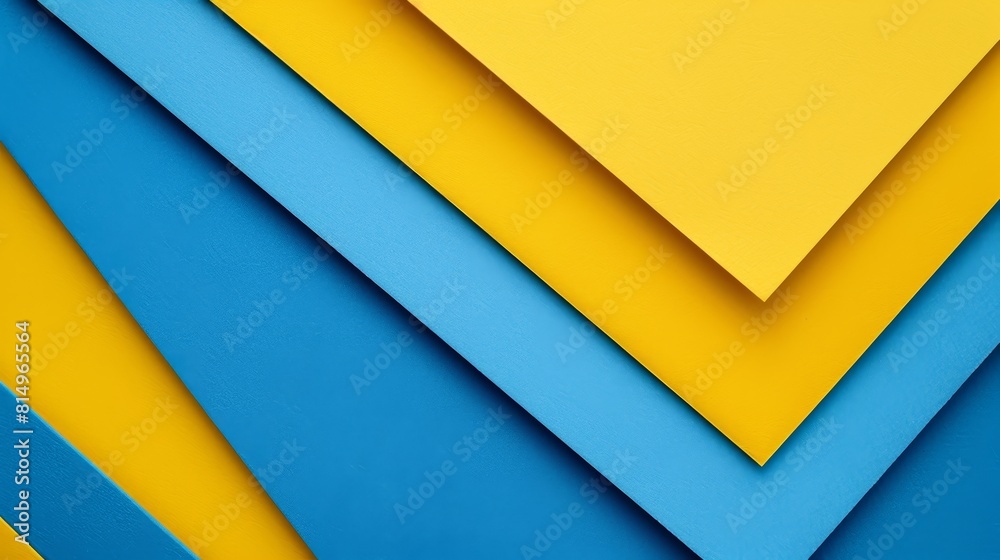 one yellow triangle at image's zenith, another at its base one yellow triangle at image's zenith, another at its base
