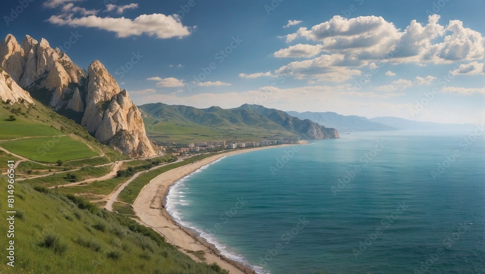 Fototapeta premium view from the lake