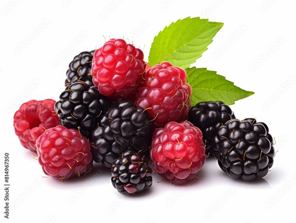 photo of Dewberry, isolated on white background, photorealistic, illustration photo of Dewberry, isolated on white background, photorealistic, illustration