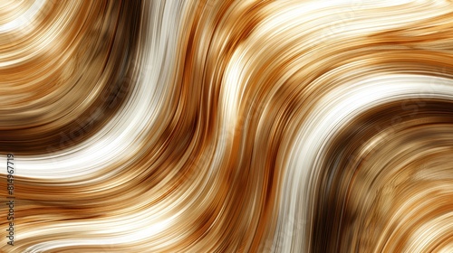  A tight shot of a brown-and-white backdrop featuring a hazy  upper portion of a blurred image