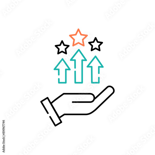 Competitive Advantage Vector Icon Design